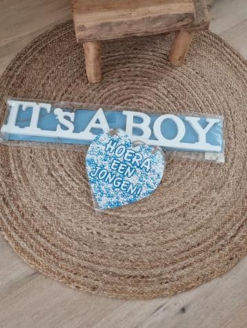 It's a Boy Geboorte Decoratie 2x. beschikbaar voor biedingen