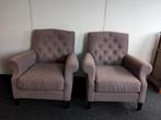 2 fauteuils merk DMF Interiors t.e.a.b., Ophalen, Gebruikt, 75 tot 100 cm, Stof