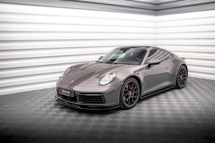 Voorlip spoiler sideskirt diffuser - 911 Carrera 4S 992 19+, Auto diversen, Tuning en Styling, Ophalen of Verzenden