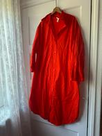 Diep oranje zomerse katoenen doorknoop jurk H&M XL 44 46, H&M, Maat 42/44 (L), Oranje, Ophalen of Verzenden