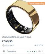 Ultrahuman Ring Air, Sieraden, Tassen en Uiterlijk, Ringen, Heer, Ophalen of Verzenden, Zo goed als nieuw, 17 tot 18