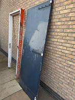 Deur met kozijn, Ophalen, Gebruikt, 80 tot 100 cm, 215 cm of meer