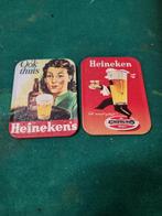 onderzetters heineken vintage 2 stuks, Verzamelen, Ophalen of Verzenden