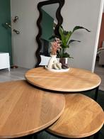 3-delig De Bommel Salontafelset, Huis en Inrichting, Tafels | Salontafels, Ophalen, 100 tot 150 cm, Rond, 50 tot 100 cm