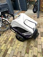Hondenfietstrailer, Ophalen, Gebruikt