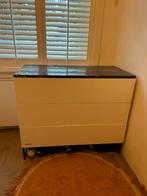 Kidsmill Commode wit - Zwart Marmer blad!, Kinderen en Baby's, Kinderkamer | Commodes en Kasten, Ophalen, 50 tot 70 cm, 90 tot 105 cm