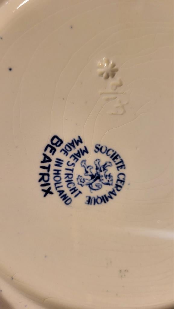 Société Céramique Beatrix Gebaksset, Antiek en Kunst, Ophalen