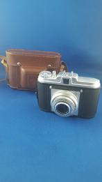 Agfa Isola Agnar, vintage 6x6 camera, bruin leren tas. 6C10, Ophalen of Verzenden, Voor 1940, Gebruikt, Overige onderwerpen