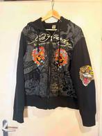 Ed Hardy Hoodie Skull Chrystal - Maat M, Ophalen of Verzenden, Gedragen, Maat 38/40 (M)