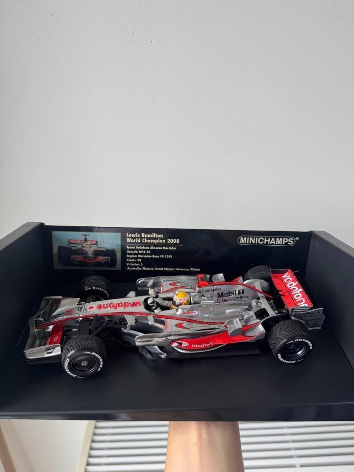 2008 F1 Lewis Hamilton McLaren MP4/23 | Minichamps | 1:18, Hobby en Vrije tijd, Modelauto's | 1:18, Nieuw, Auto, MiniChamps, Ophalen