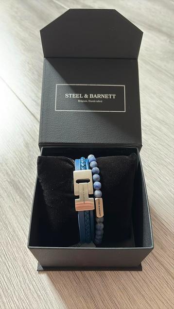 Steel & Barnett Timeless Duo Set “blauw” / heren armband beschikbaar voor biedingen