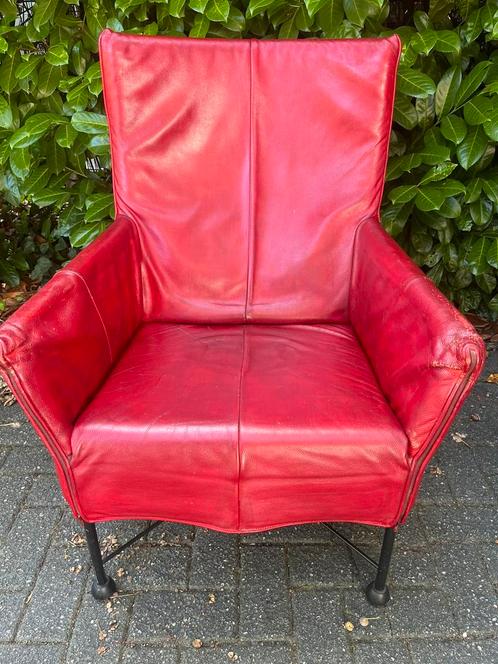 Originele Montis Charly stoel, Huis en Inrichting, Fauteuils, Gebruikt, Leer, Ophalen