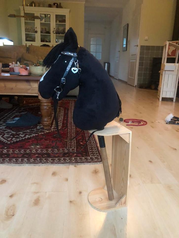 Leuke hobby horse met van alles erbij, Hobby en Vrije tijd, Feestartikelen, Zo goed als nieuw, Overige typen, Overige, Ophalen of Verzenden