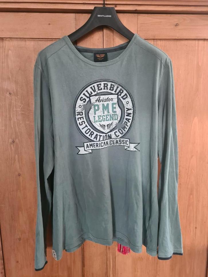 In Goede Staat! - PME Legend - Trui/Shirt, Maat 3XL/XXXL., Kleding | Heren, Truien en Vesten, Gedragen, Overige maten, Groen, Ophalen of Verzenden