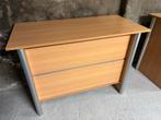 Twee beuken bureau opberg kastjes balies, Ophalen, Gebruikt