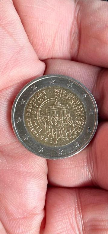 munt:  2 EURO DUITSLAND ‘25jr DUITSE ÉÉNWORDING’ beschikbaar voor biedingen