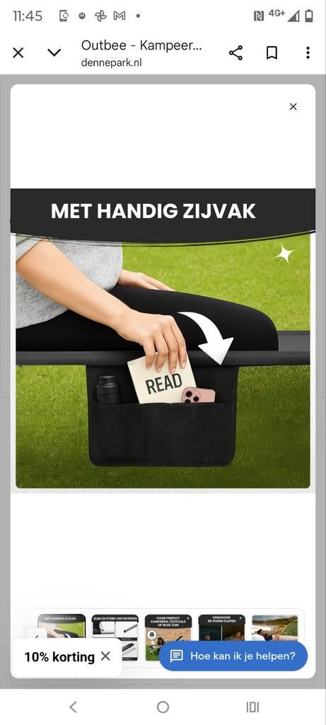 Kampeerbed - Comfortabel en compact!, Ophalen of Verzenden, Nieuw, Overige