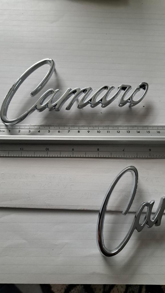 Nieuwe Chevrolet Camaro Emblemen Set, Auto-onderdelen, Carrosserie en Plaatwerk, Spatbord, Chevrolet, Voor, Nieuw, Ophalen of Verzenden