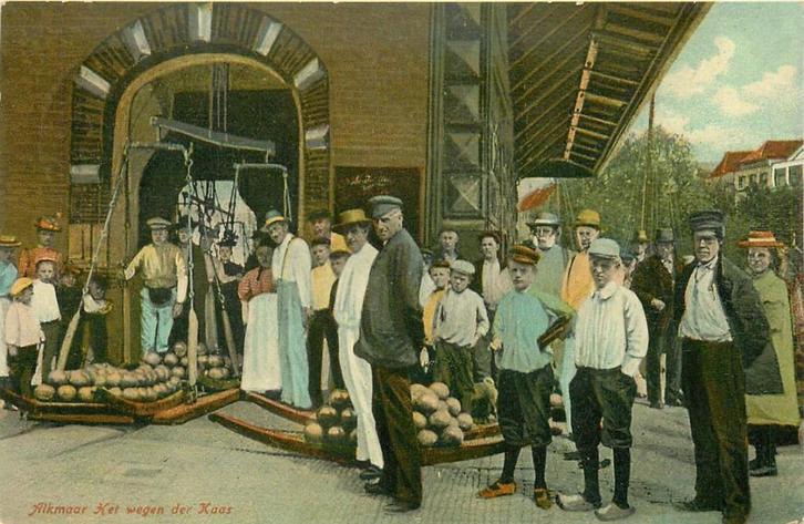 701120037 Alkmaar Het Wegen der Kaas, Verzamelen, Ansichtkaarten | Nederland, Noord-Holland, Voor 1920, Verzenden