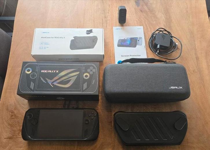 ROG Ally X 1TB + 1TB SD + veel accessoires!, Spelcomputers en Games, Spelcomputers | Overige, Zo goed als nieuw, Ophalen