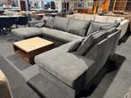 U-hoekbank palma grey ribstof, #meubelmepper, Ophalen of Verzenden, Nieuw