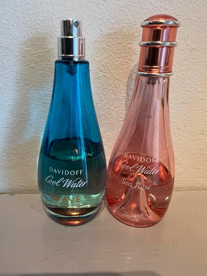 2 x Davidoff Coolwater ivm beeindiging hobby 2 x 100 ml, Sieraden, Tassen en Uiterlijk, Uiterlijk | Parfum, Gebruikt, Ophalen of Verzenden