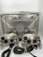 Xbox original console crystal edition, Met 1 controller, Ophalen of Verzenden, Zo goed als nieuw