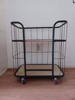 Bakkerskast, 2 planken, zwart, Met plank(en), Gebruikt, 50 tot 100 cm, Industrieel