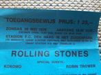 toegangsbewijs concert Rolling Stones 30 mei 1976, Tickets en Kaartjes, Concerten | Pop, Mei, Eén persoon