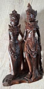 Vintage Balinees houtsnijwerk Sita en Rama beeld, Ophalen of Verzenden
