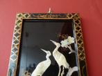 Vintage Chinees wandpaneel met parelmoer, Antiek en Kunst, Ophalen of Verzenden