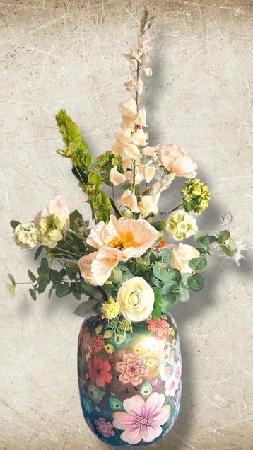 Plukboeket - kunstbloemen wit beschikbaar voor biedingen