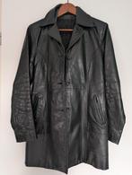 Mooie leren jas, maat S. Vintage, zwart., Kleding | Dames, Jassen | Zomer, Ophalen of Verzenden, Gedragen, Maat 36 (S), Zwart