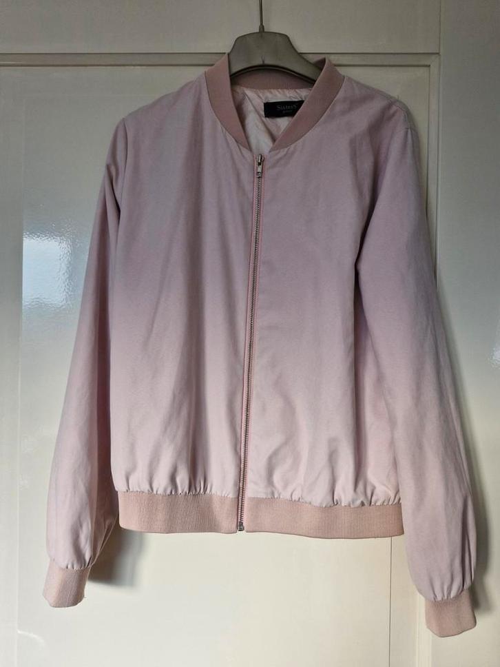 SisterS Point Bomberjack - Maat M- Roze, Kleding | Dames, Jassen | Zomer, Zo goed als nieuw, Maat 38/40 (M), Roze, Ophalen of Verzenden