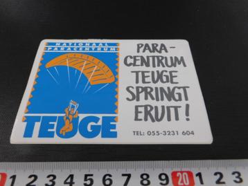 sticker strip parachute para-centrum teuge springt eruit! beschikbaar voor biedingen