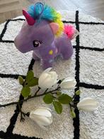 Heel goed paars roze unicorn knuffel lila hartje meisje scha, Ophalen of Verzenden, Zo goed als nieuw, Overige typen