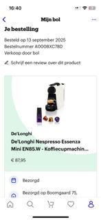 Nespresso koffie apparaatje met melk opschuimer, Ophalen of Verzenden, Nieuw, Koffiemachine