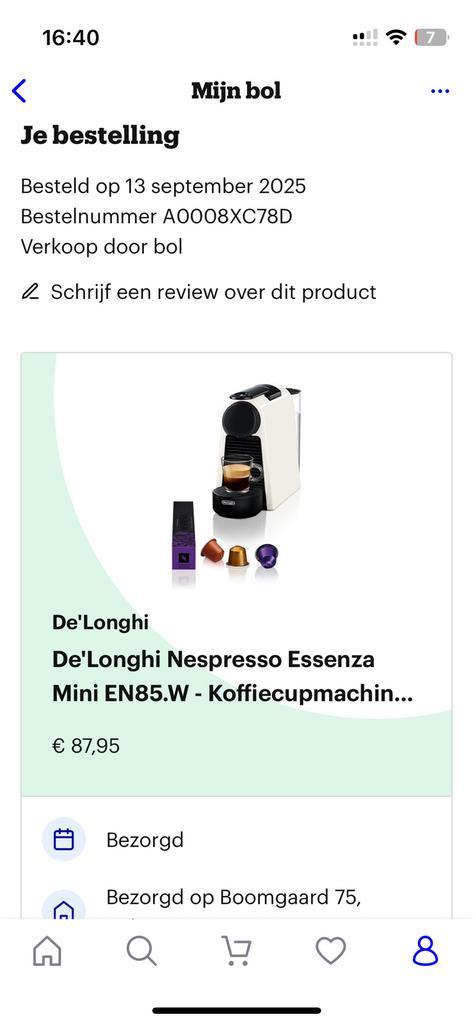 Nespresso koffie apparaatje met melk opschuimer, Witgoed en Apparatuur, Koffiezetapparaten, Nieuw, Koffiemachine, Ophalen of Verzenden
