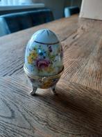Porseleinen Sieradendoosje Ei - Brocante, Antiek en Kunst, Ophalen of Verzenden