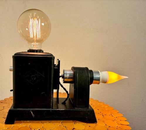 Tafelamp “Agfa Optimus", Huis en Inrichting, Lampen | Tafellampen, Gebruikt, Minder dan 50 cm, Glas, Metaal, Ophalen of Verzenden