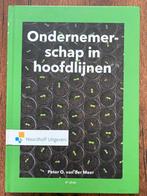 Ondernemerschap in hoofdlijnen 4 e druk  Noordhoff, Boeken, Nieuw, Ophalen of Verzenden, Economie en Marketing, Noordhoff Uitgevers