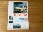 Toyota Corona Mark II Brochure - Jaren 70, Ophalen of Verzenden, Gelezen, Toyota