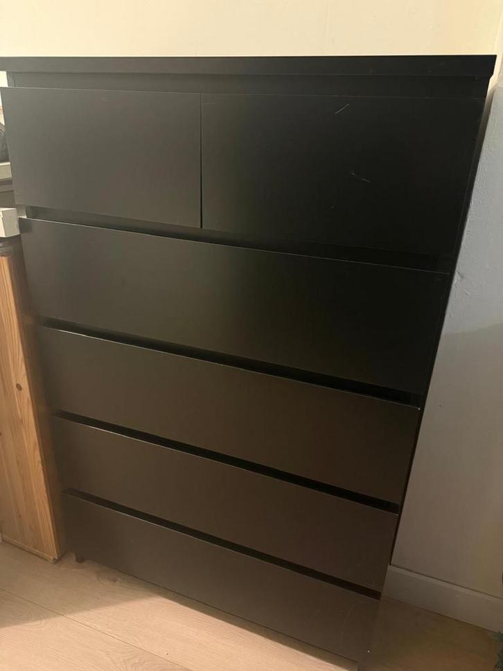 Ikea Malm ladekast, Huis en Inrichting, Kasten | Kledingkasten, Gebruikt, 100 tot 150 cm, 50 tot 100 cm, 25 tot 50 cm, Met lade(s)