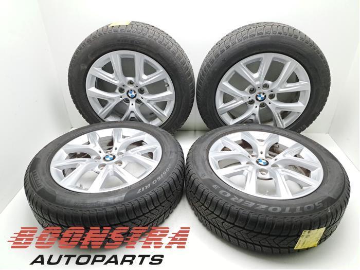 Velgen set + winterbanden van een BMW X1, Auto-onderdelen, Banden en Velgen, Gebruikt, 3 maanden garantie, Ophalen of Verzenden