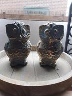 Twee uiltjes, Rond, Ophalen of Verzenden, Aardewerk, Minder dan 40 cm