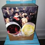 Wijnglazen Rembrandt 400 jaar 2 stuks, Ophalen, Glas of Glazen, Overige stijlen, Glas
