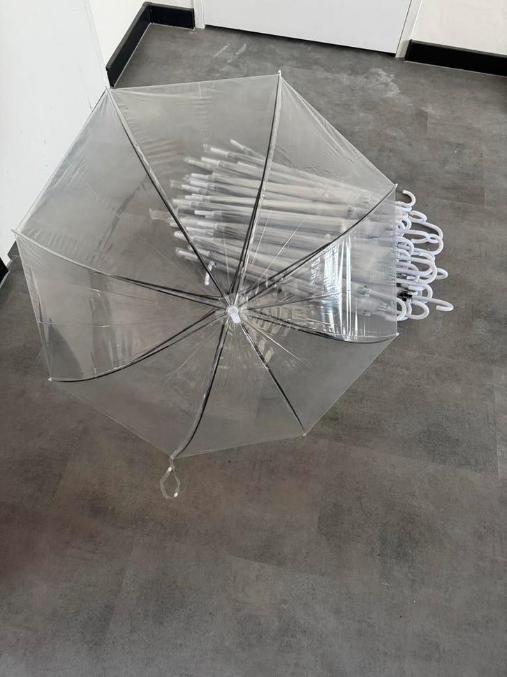 Transparante Bruiloft Paraplu, Sieraden, Tassen en Uiterlijk, Paraplu's, Nieuw, Overige kleuren, Transparant, Ophalen