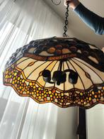 Tiffany brons - Polen, Gdynia klassieke glazen plafondlamp., Ophalen