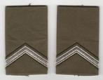 set rangen epauletten Sergeant (B14) - Cavalerie / Mil Admin, Verzamelen, Militaria | Algemeen, Ophalen of Verzenden, Landmacht
