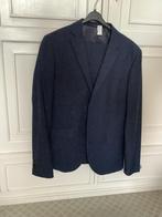 Donkerblauw herenpak, Ophalen, Zo goed als nieuw, Maat 52/54 (L), Blauw